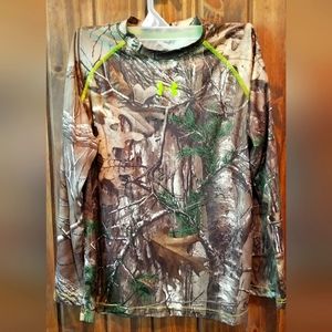 Camouflage UA base layer Loose fit Heat gear youth boys Medium